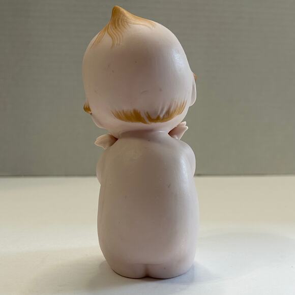 Vintage Norcrest Porcelain Bisque Kewpie Piano Baby Brown Eyes 5" Japan - Picture 3 of 10